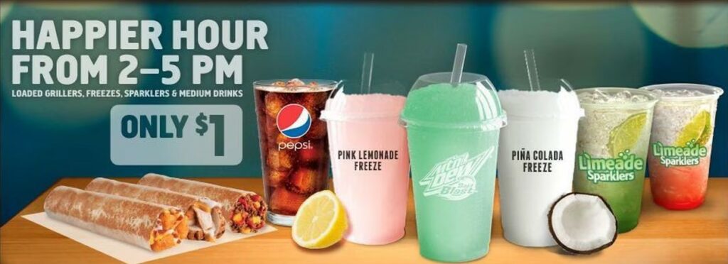 taco bell happy hours